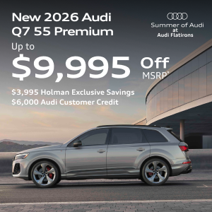 New 2026 Audi Q7 55 Premium, MSRP $71,345 Purchase Offer